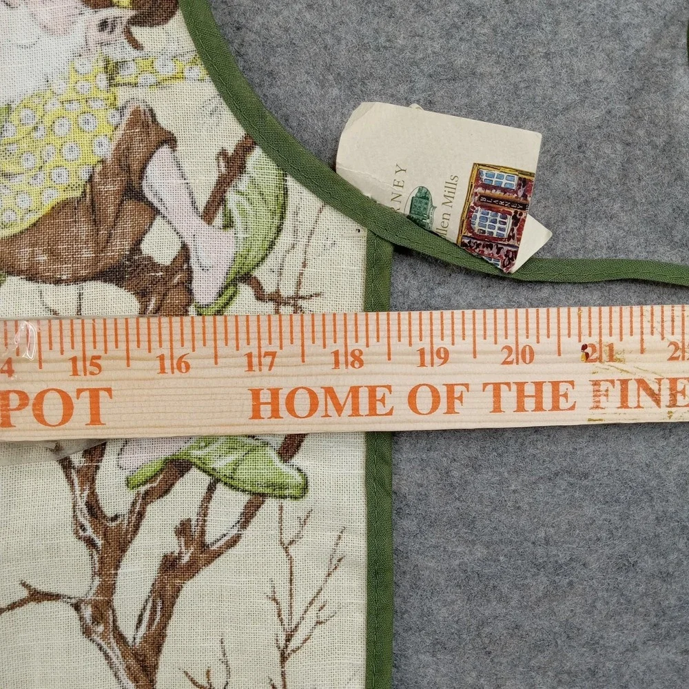 Blarney Woollen Mills Irish Coffee Bib Apron One Size Ireland Linen Cotton Vtg‎